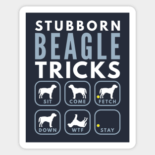 Stubborn Beagle Tricks - Dog Training Magnet